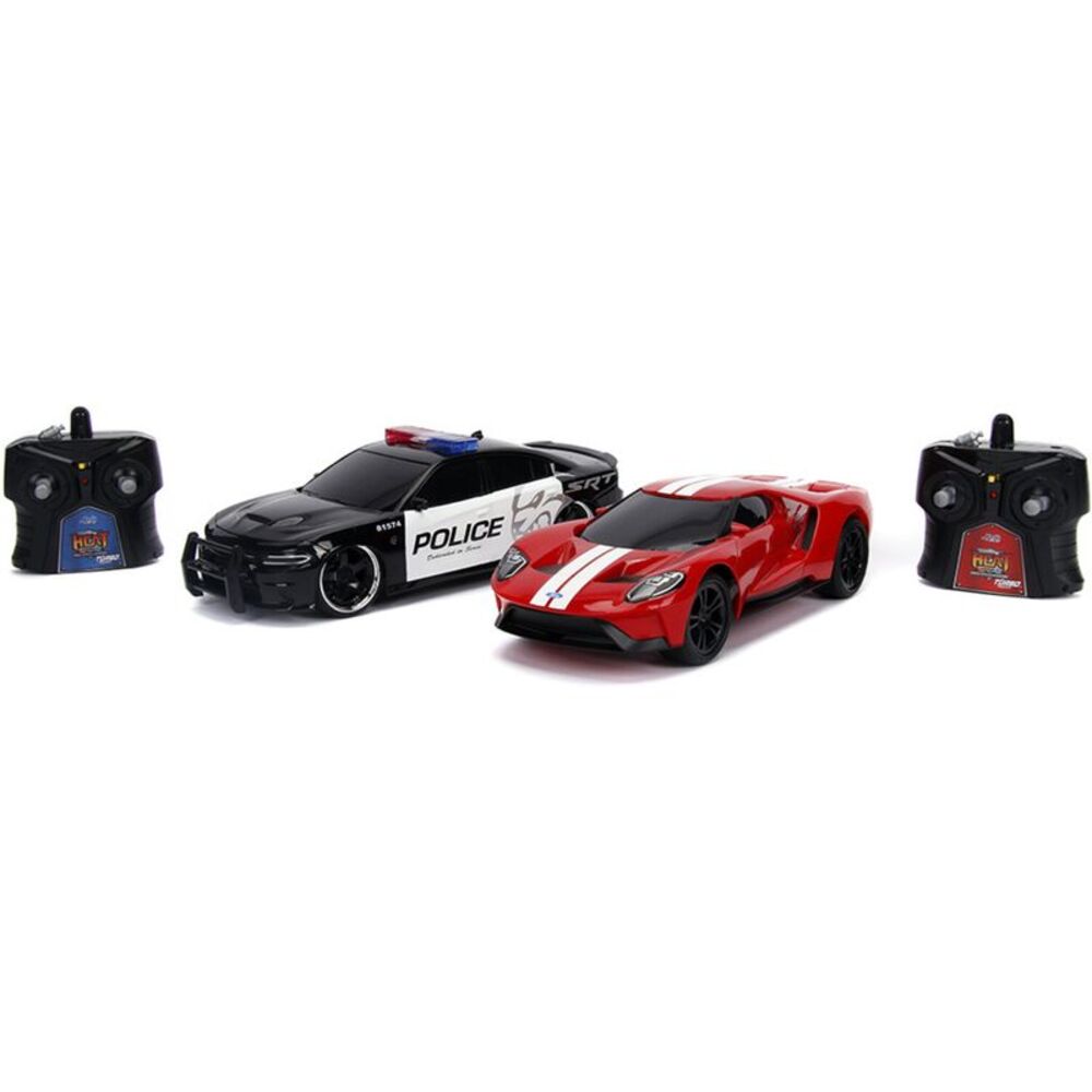 Jada Toys - 1:16 Scale Hypercharger Heat Twin Pack RC Cars (2015 Dodge Charger
